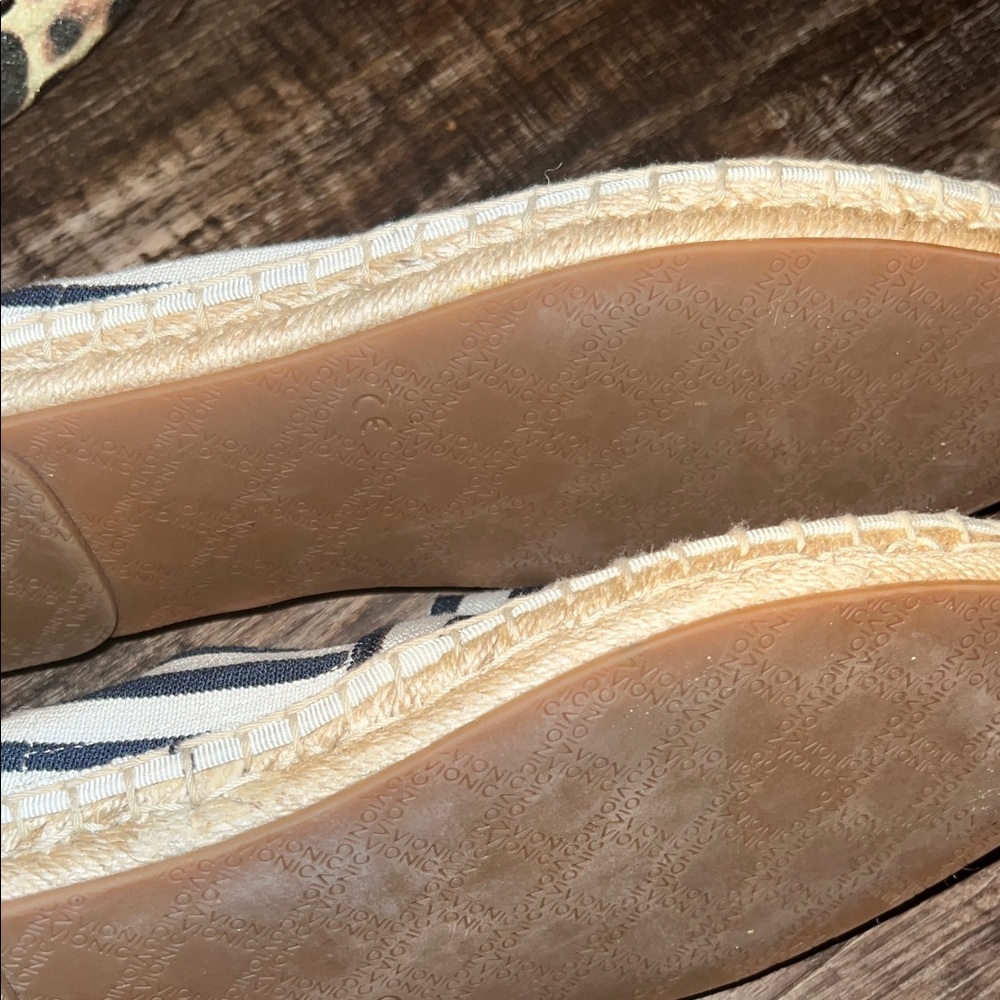 Vionic Navy and White Striped Espadrilles - Picture 4 of 5